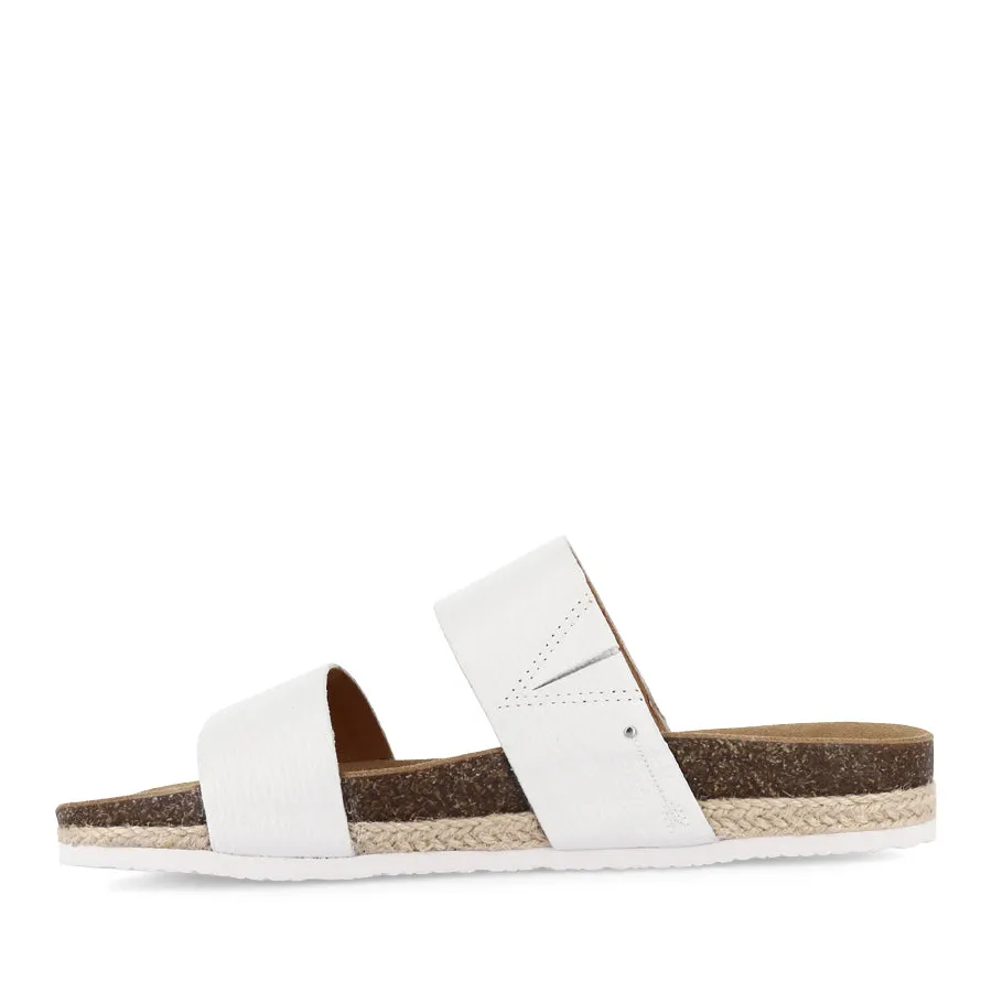 Effortless Slip Fit MoistureWicking MARIA III - WHITE GRAIN LEATHER