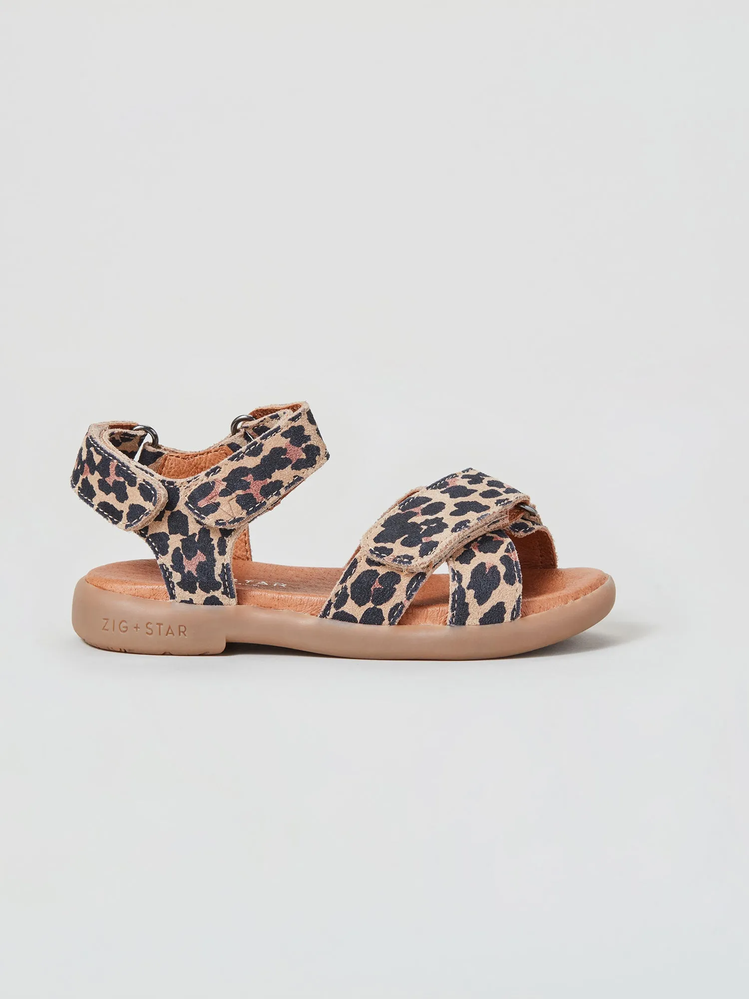 Rae Infant Cross-Strap Sandal Natural Animal Fast Drying Toe Protection