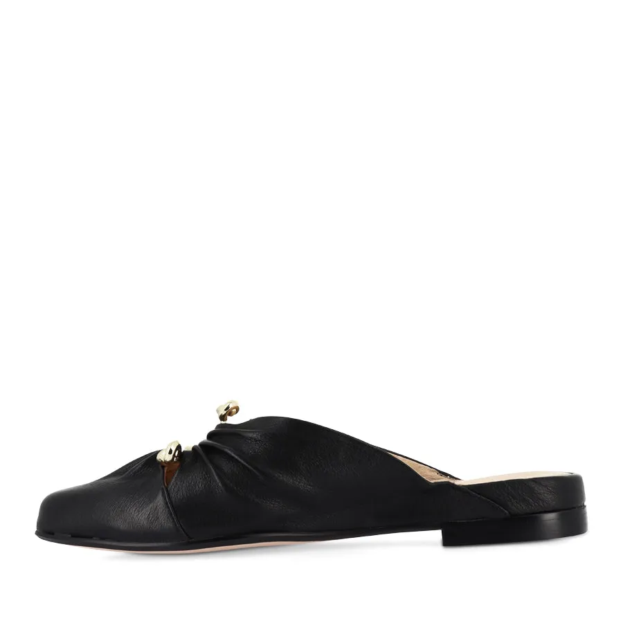 FIBBY - BLACK LEATHER Adjust Buckle Spa Mood