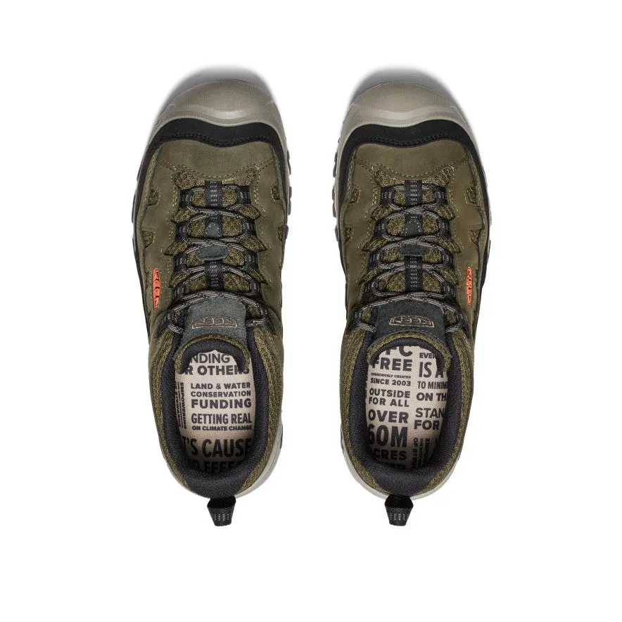 perfect - fit Comfortable Wear Men's Targhee IV Vented Hiking Shoe  |  Dark Olive/Gold Flame