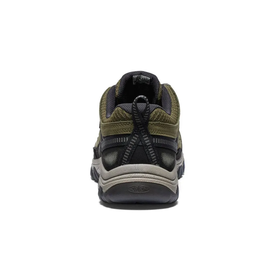 personalization - level Versatile Style Men's Targhee IV Vented Hiking Shoe  |  Dark Olive/Gold Flame