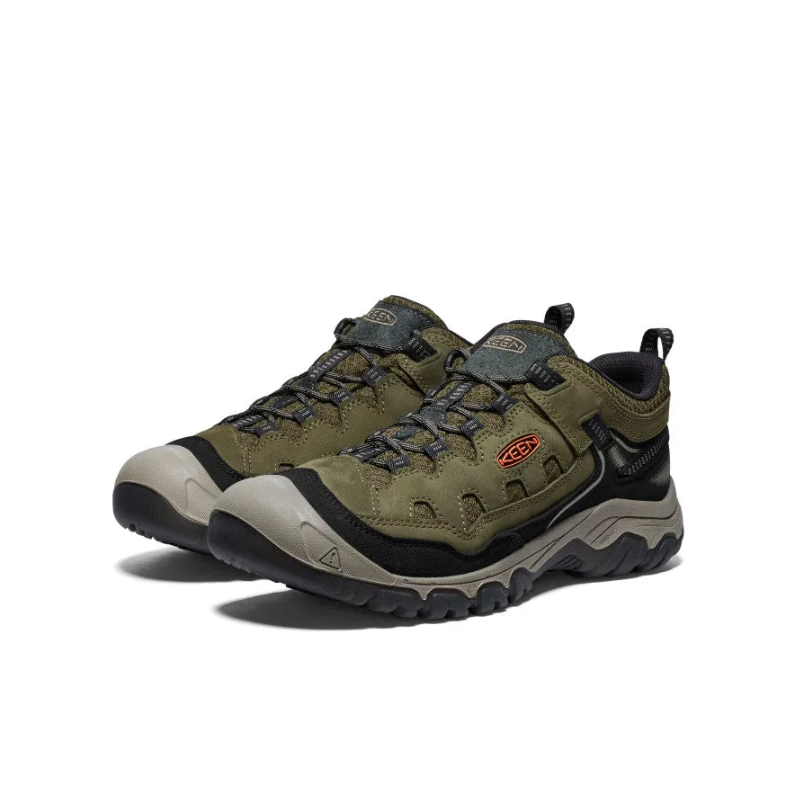 street Men's Targhee IV Vented Hiking Shoe  |  Dark Olive/Gold Flame