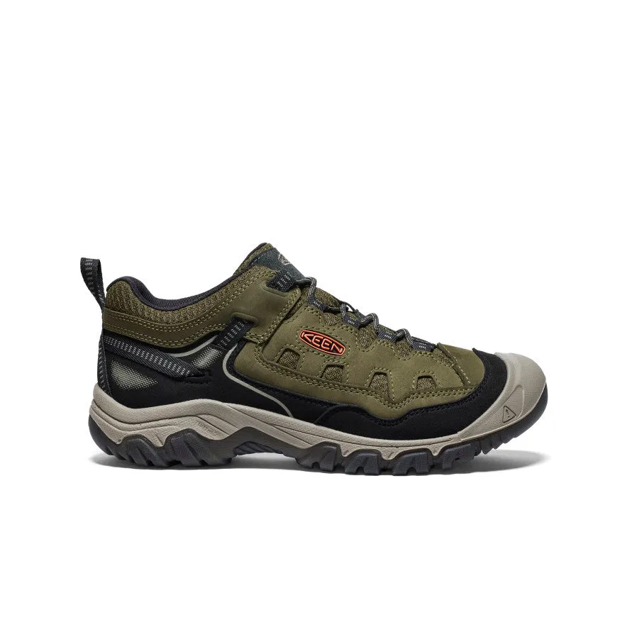 Regular Fit Men's Targhee IV Vented Hiking Shoe  |  Dark Olive/Gold Flame