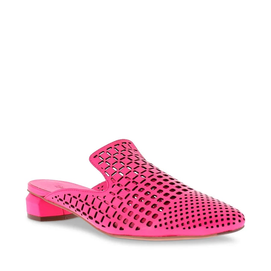 Comfortable fit Chic Design FLAN - HOT PINK LEATHER