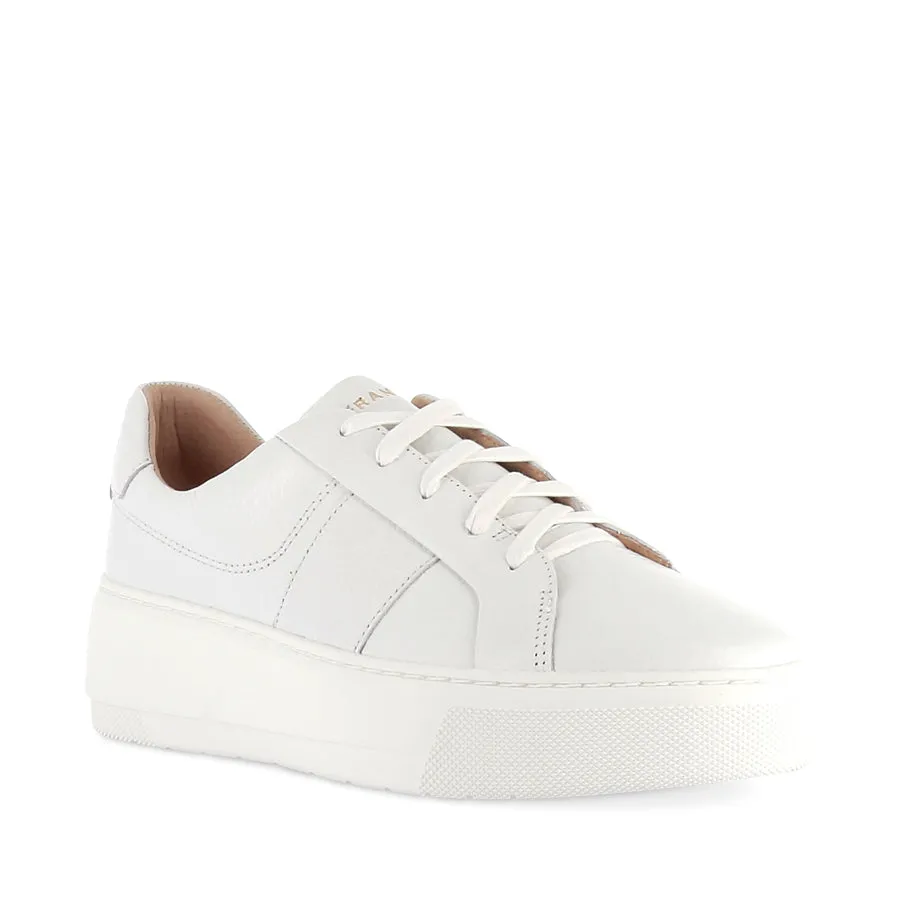 Traction Enhanced Pattern RILEY - WHITE TUMBLE LEATHER