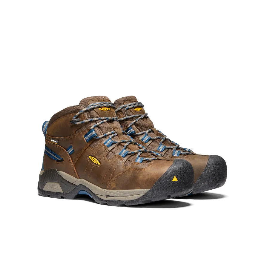 cyclists' Men's Detroit XT Waterproof Boot (Steel Toe)  |  Cascade Brown/Orion Blue