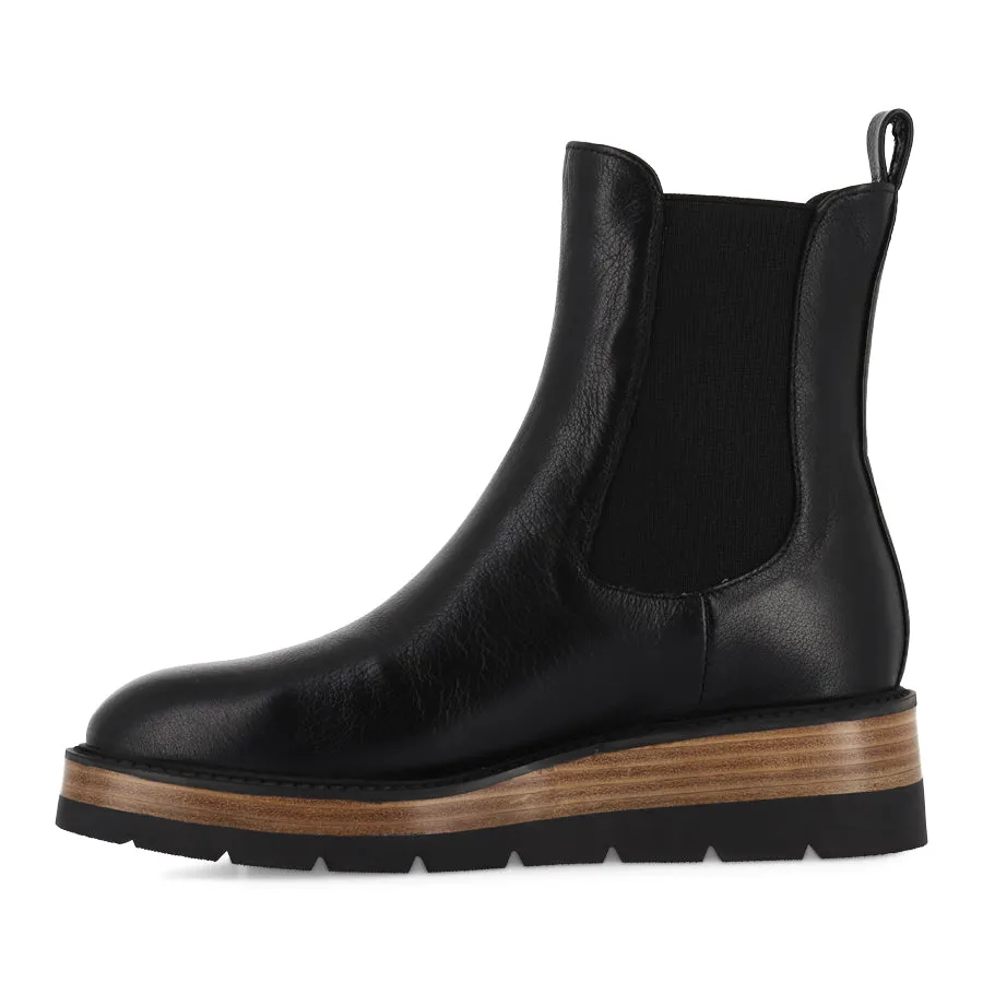 TOOVI - BLACK LEATHER Light Layers Sunset Step
