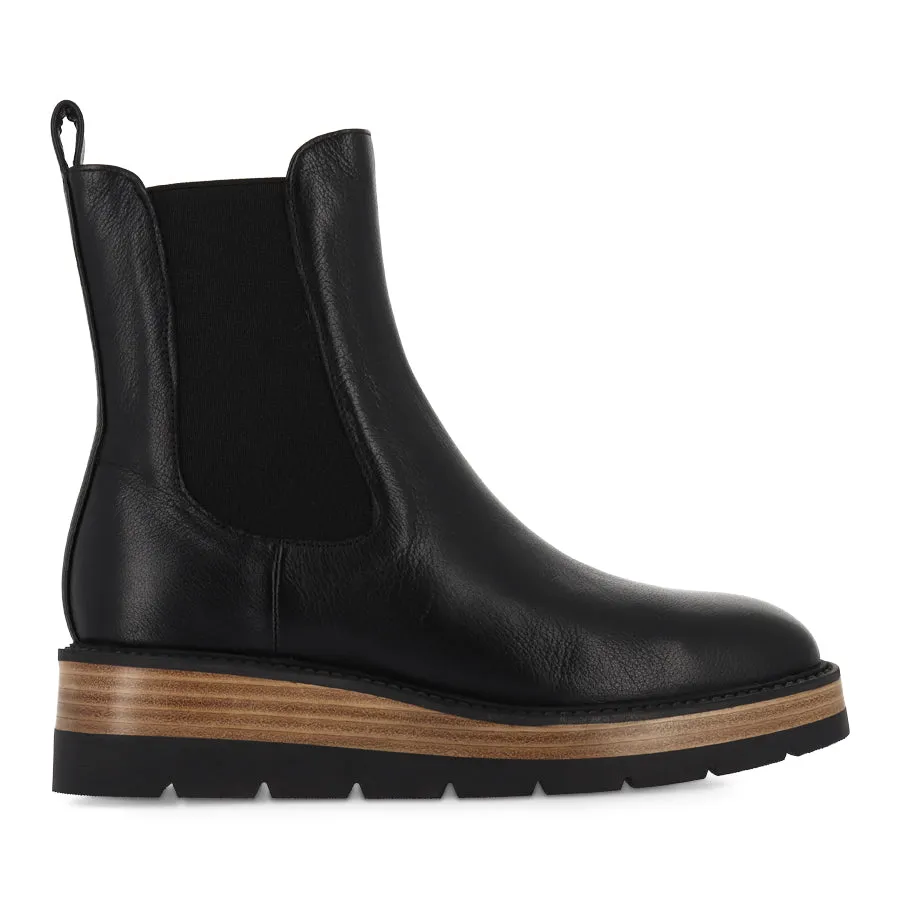 TOOVI - BLACK LEATHER Shine Jog Sun Path