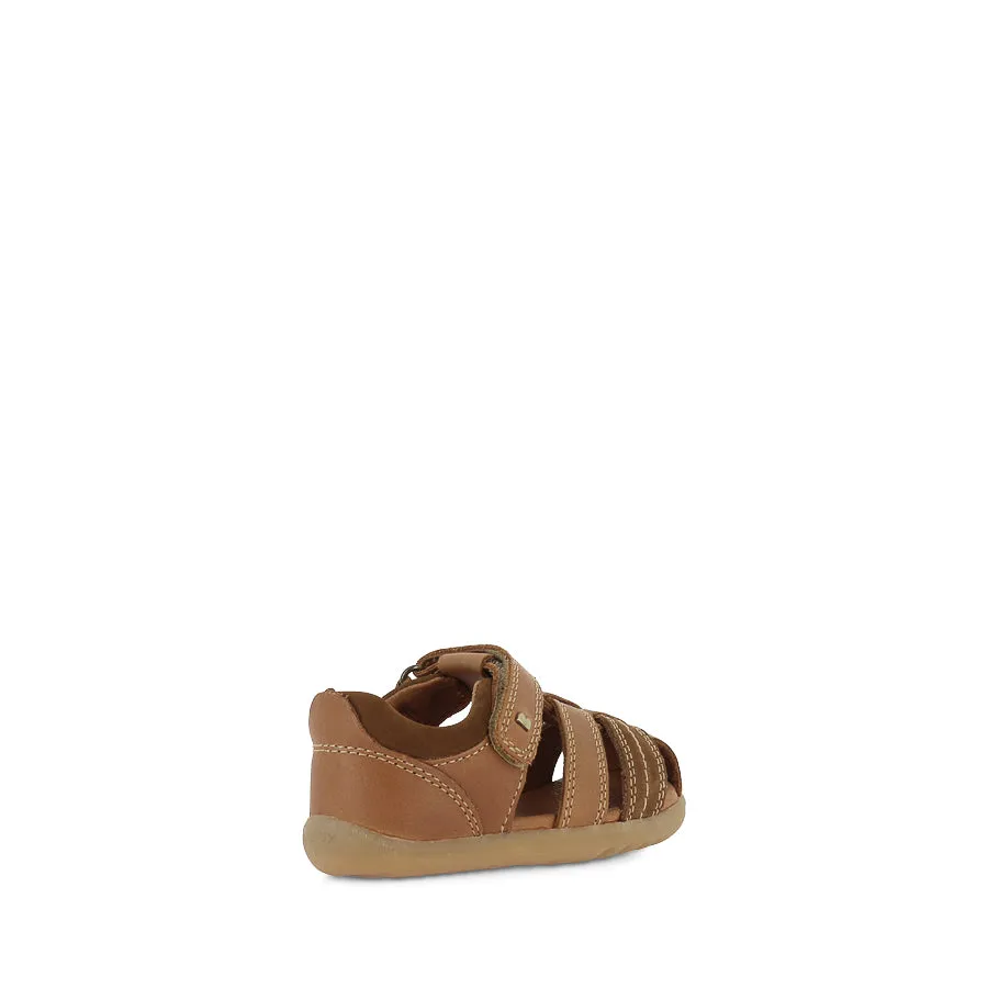 ROAM STEP UP - CARAMEL LEATHER Outdoor Walking Comfort Sandal Straps