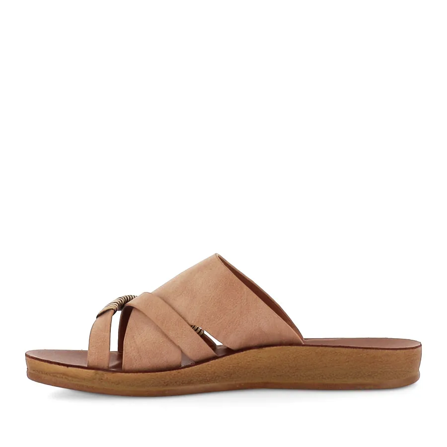 BRIDE - CAMEL Beach Ready Footwear Cozy Slip