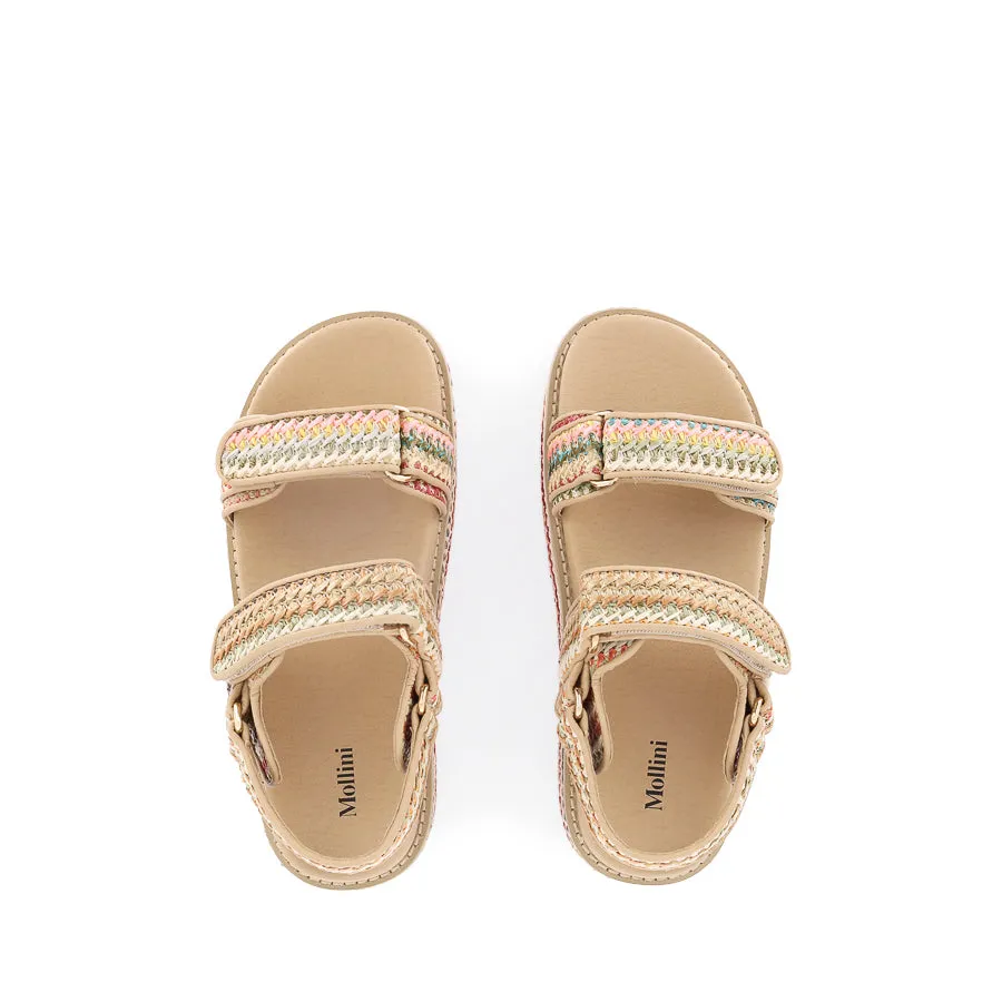 All-Age Fit BRIDGETT - NATURAL MULTI WOVEN LEATHER