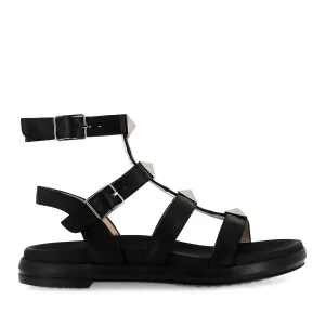 Chunky Heel BRILEY B-7430 - BLACK LEATHER