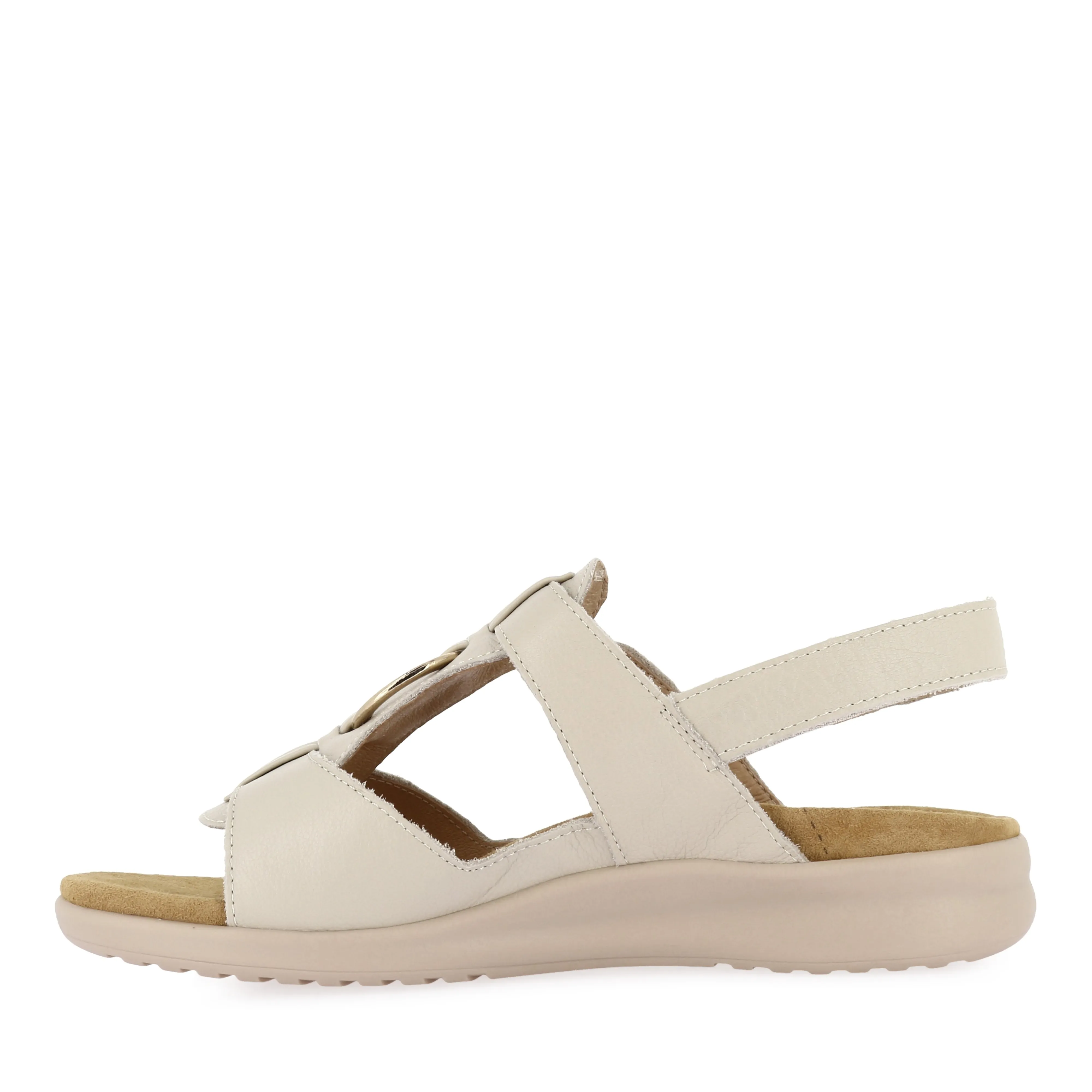 BRISA XW - ALMOND LEATHER Sandal Craftsmanship