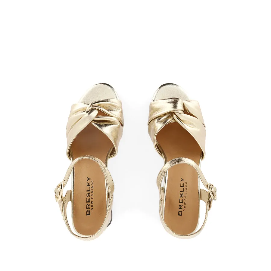 BRONDON - GOLD LEATHER Korean style Relaxed Step
