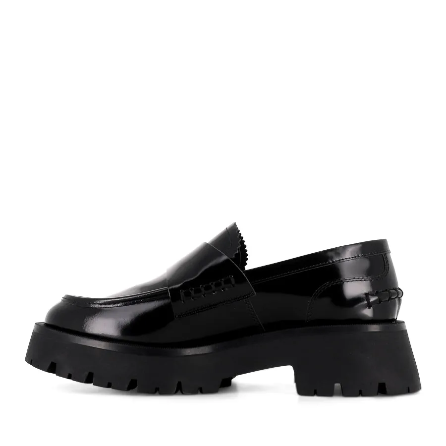 BROOKLYN - BLACK HI SHINE Breathable Slip-Ons Street Glide