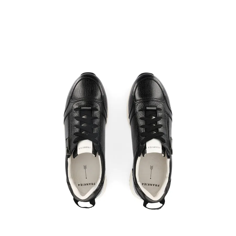 BROOKLYN III - BLACK STEEL LEATHER Soft Leather Finish