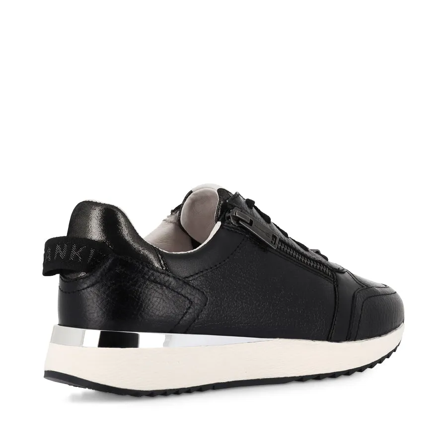 BROOKLYN III - BLACK STEEL LEATHER Durable Tread Pattern