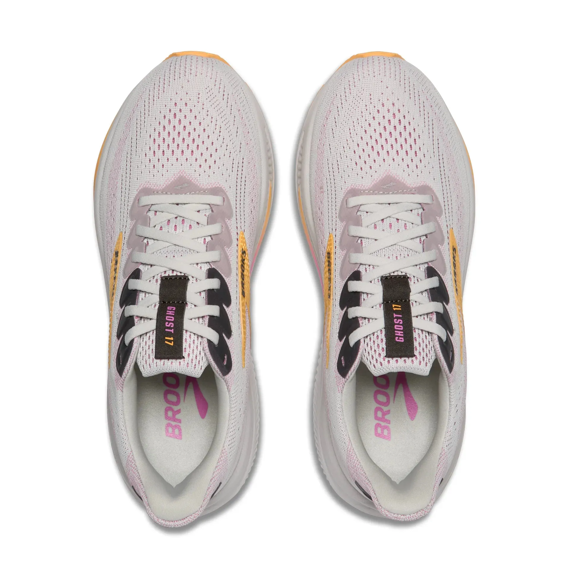 BROOKS GHOST 17 - WHITE MULTI Ankle Support