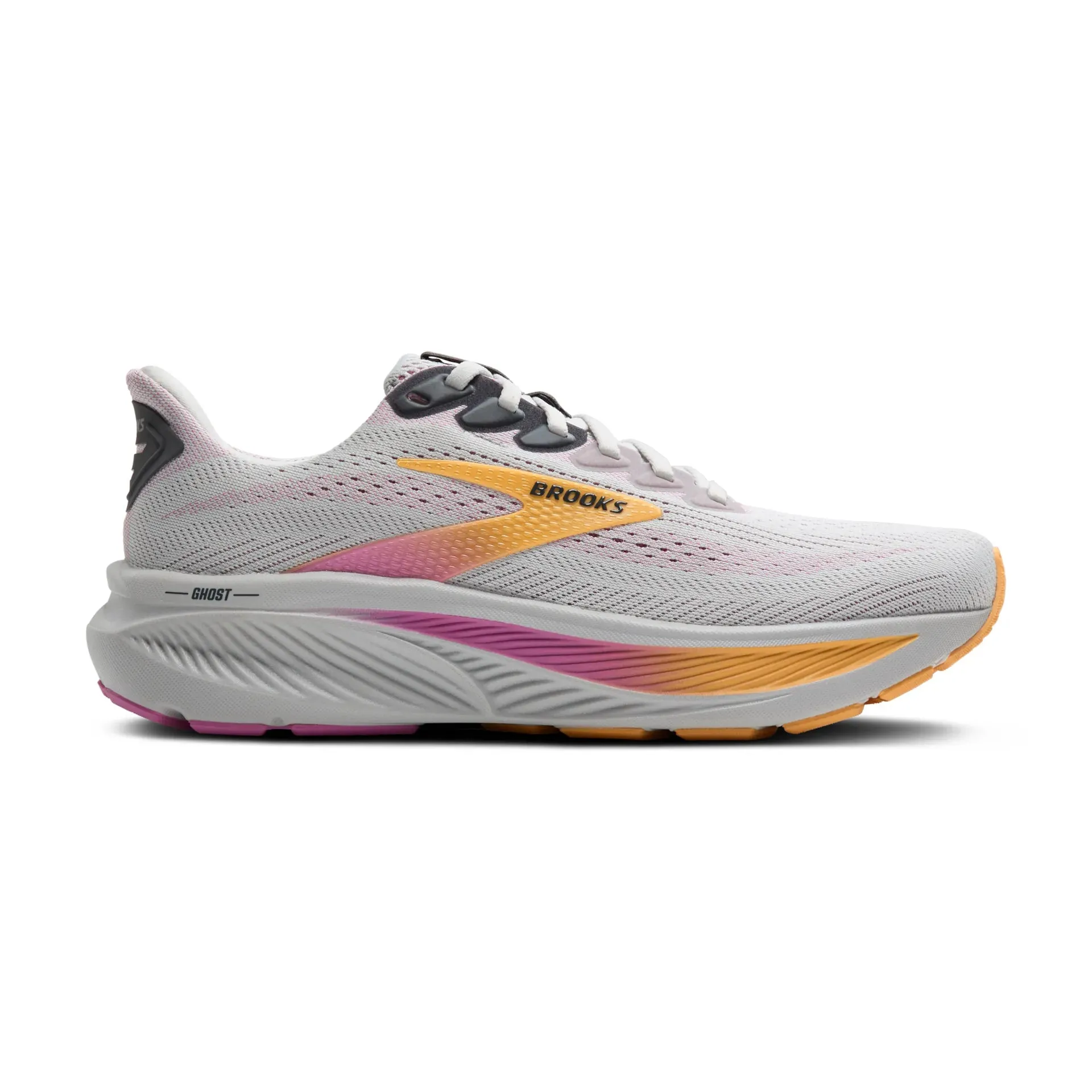 BROOKS GHOST 17 - WHITE MULTI Garden Walk World Step