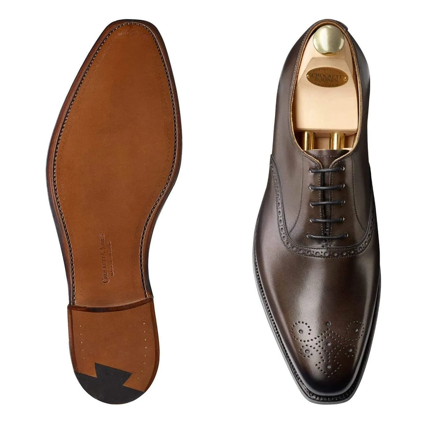 Gala Oxfords Unisex Oxfords Edgware Grey Burnished Calf