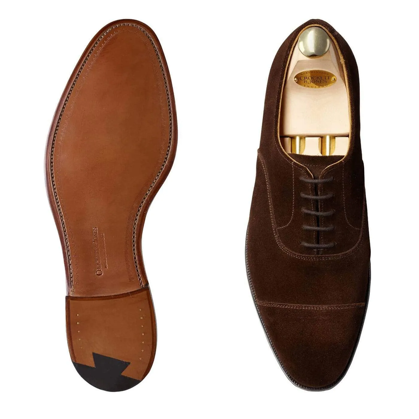 Connaught Dark Brown Suede Elegant Fit