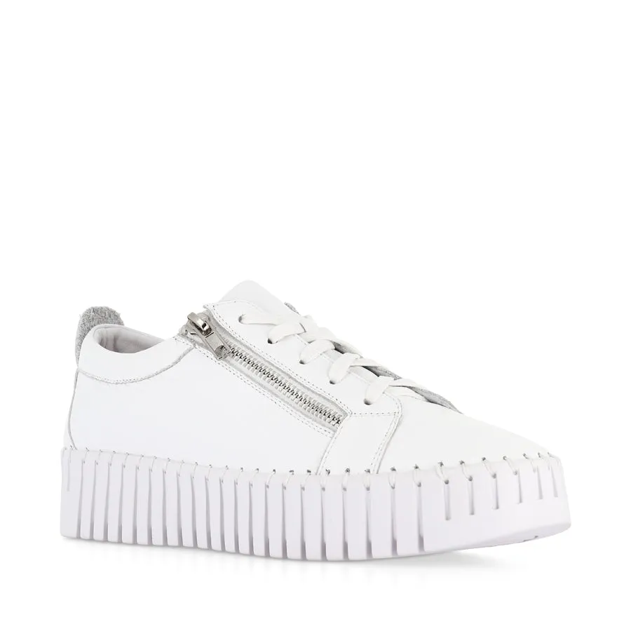 Walk Commute Support Tech BUMP - WHITE LEATHER