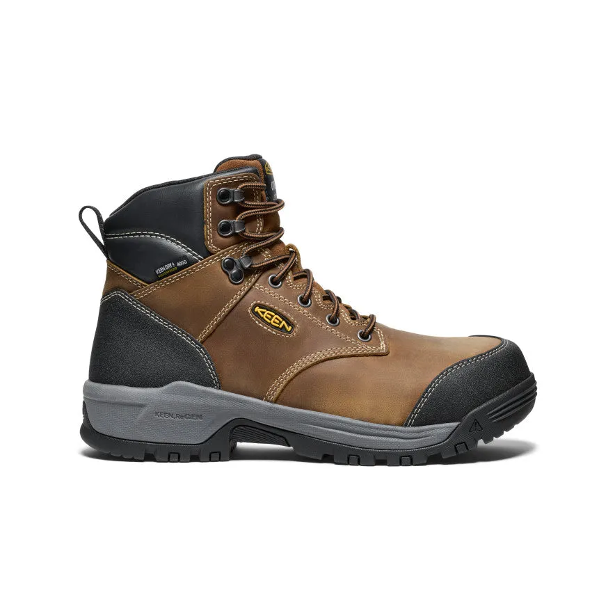 Men's Evanston 6" Insulated Waterproof Boot (Carbon Toe)  |  Bison/Black baby