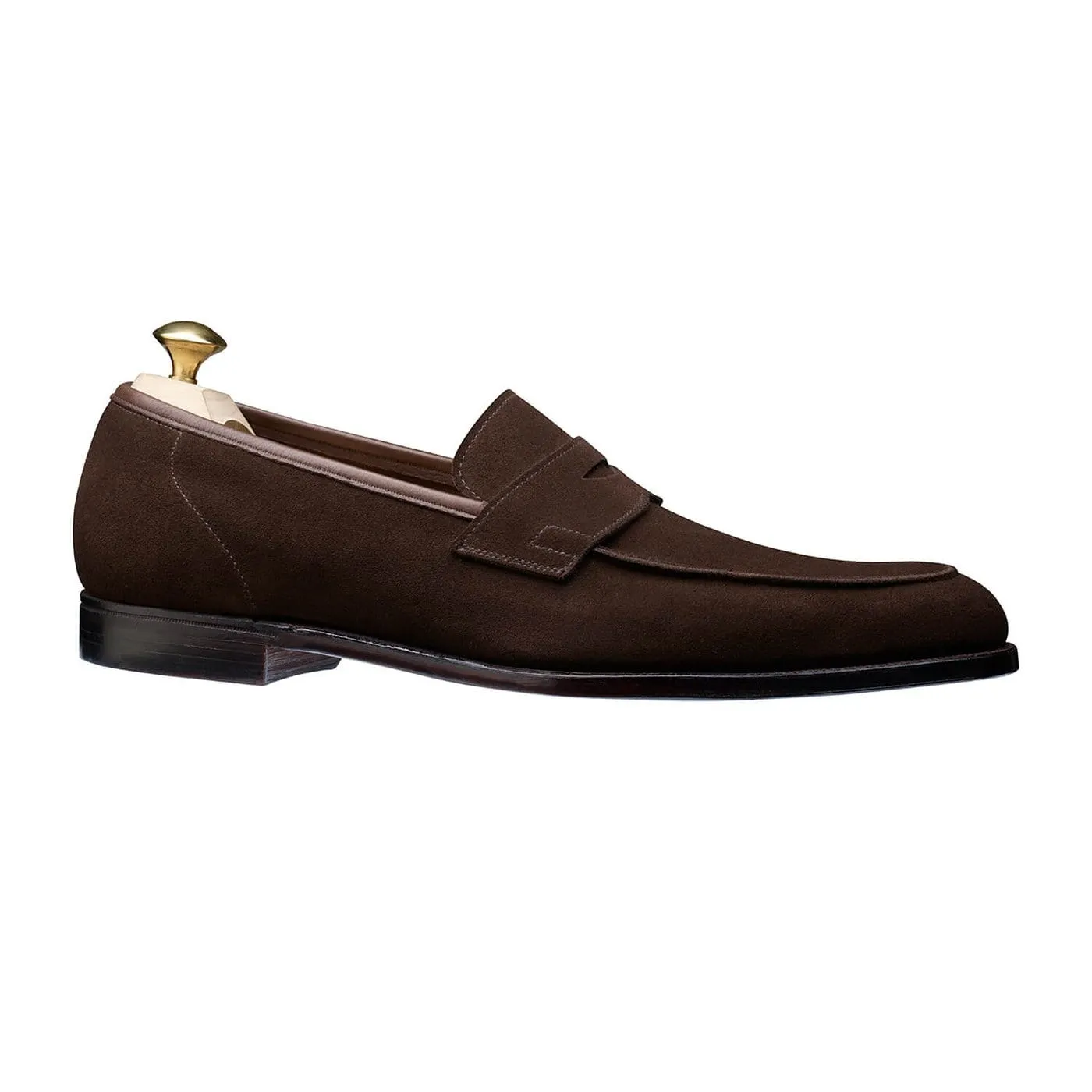 Cadogan Dark Brown Calf Suede Running