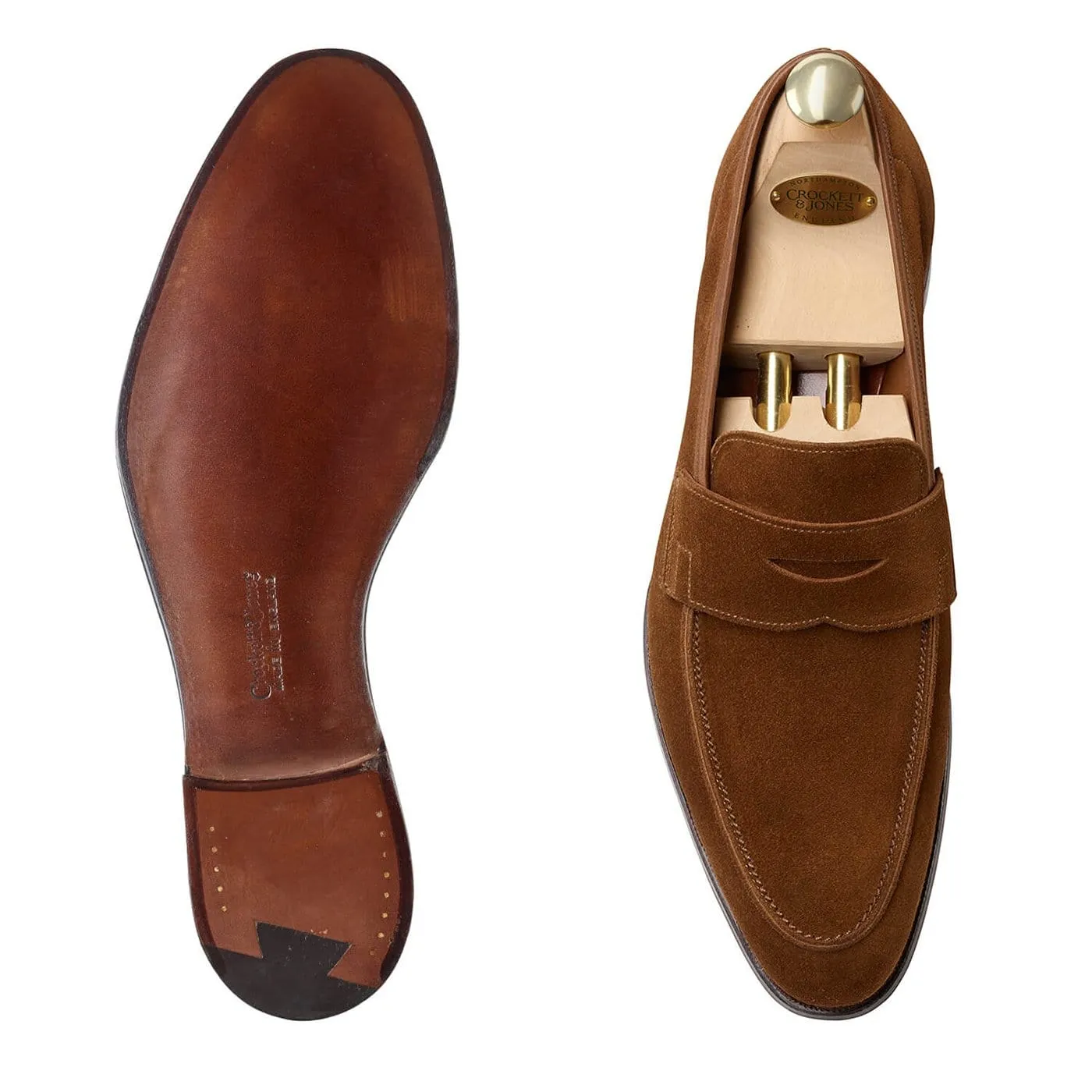 Cadogan Tobacco Calf Suede Classic Casual Shoes German Engineering
