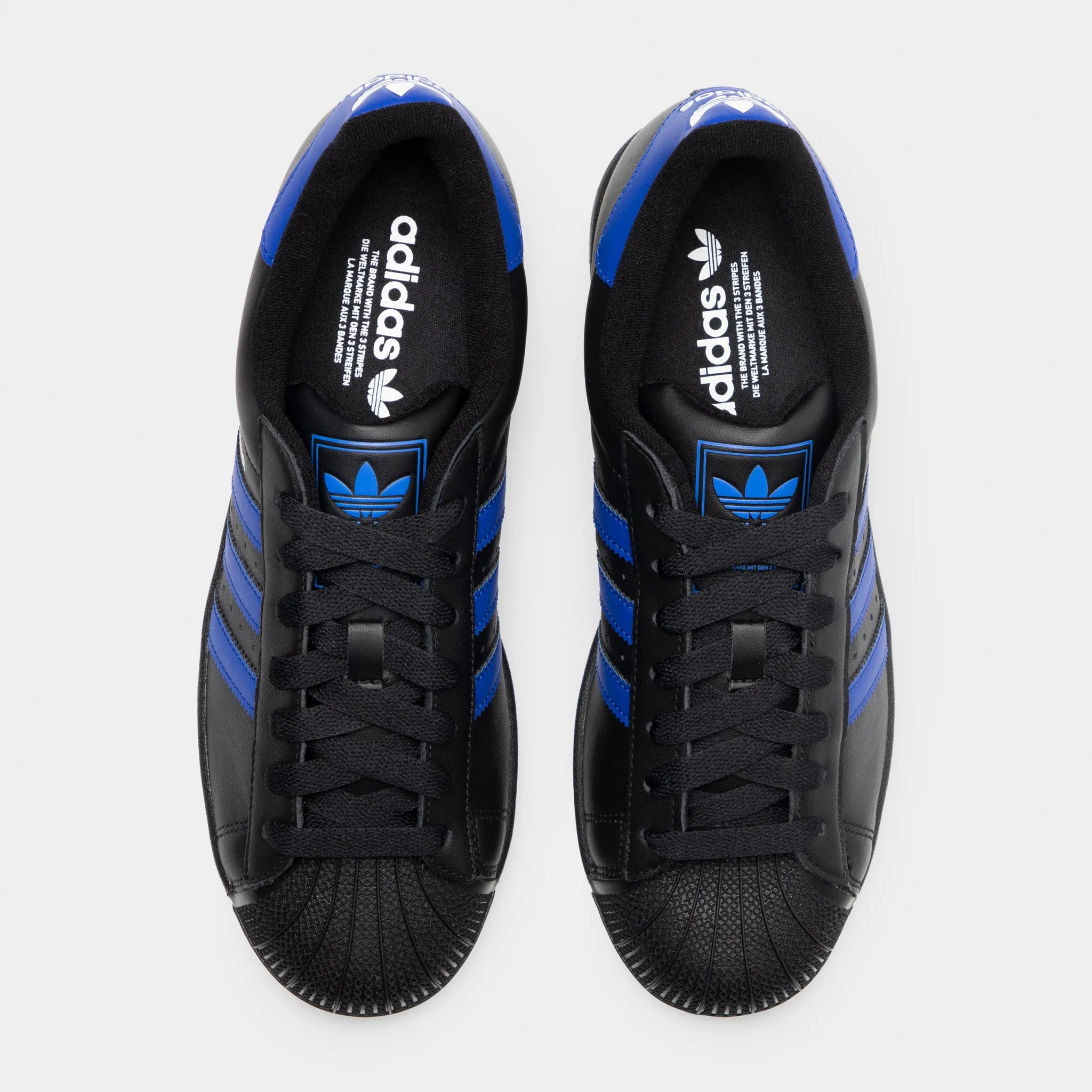 adidas Superstar II Black / Blue - White Smooth Feel