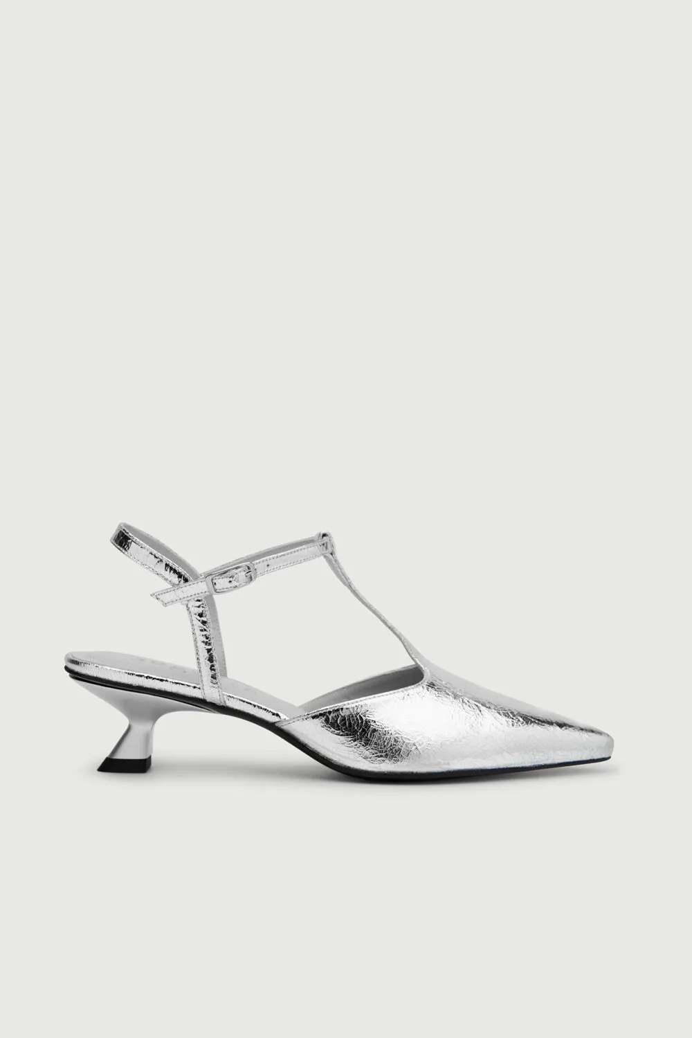Market Glow Camila Pumps in Silver Leather