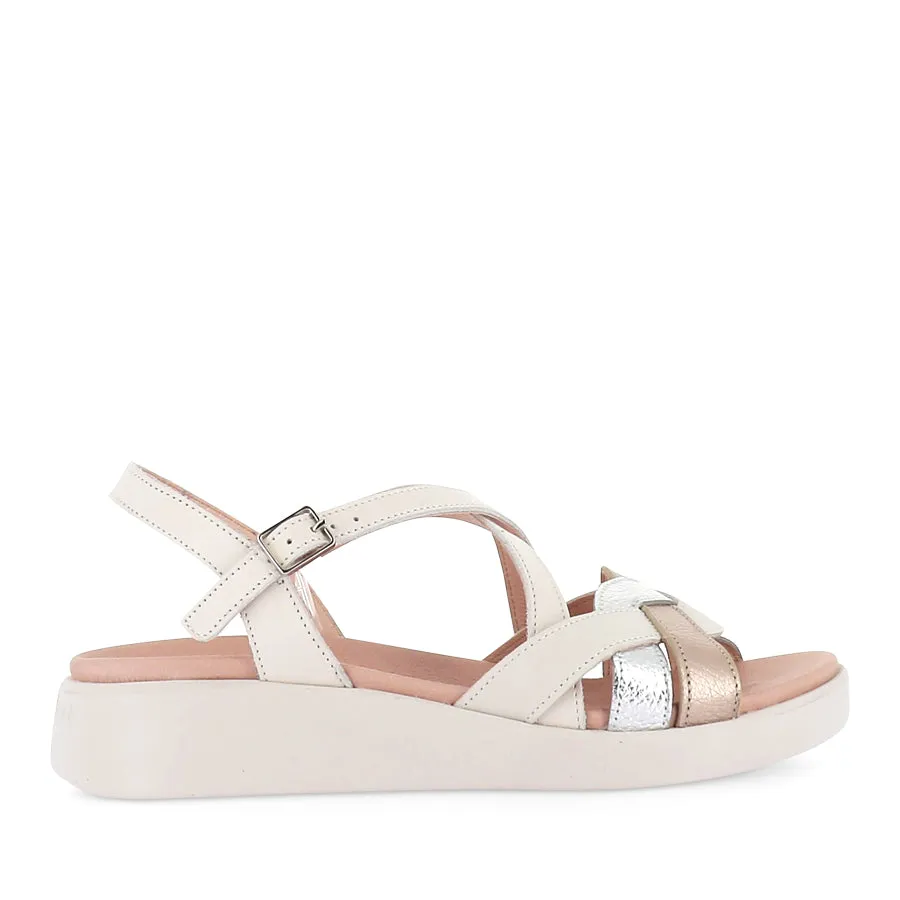 Adjustable Straps Good Weather CAMILE C-6523 - OFF WHITE MULTI
