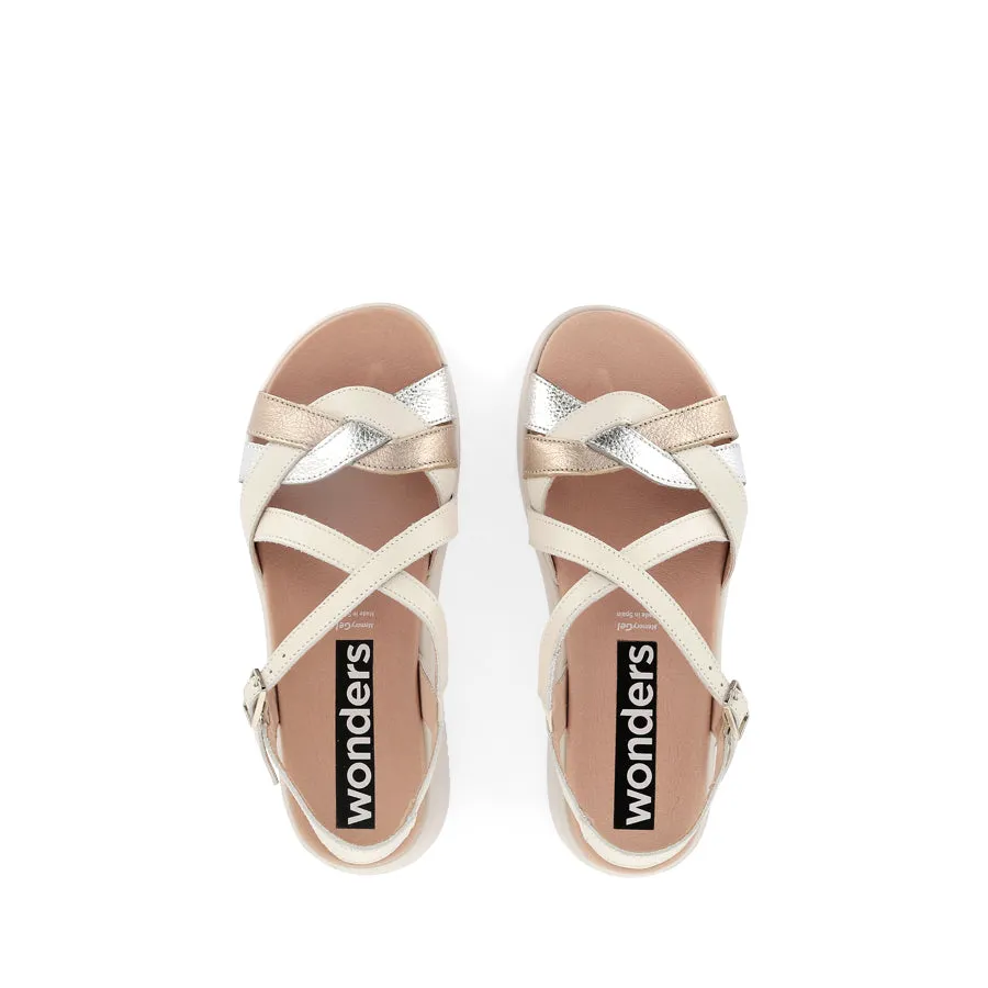 Sleek Feel Wraparound Strap CAMILE C-6523 - OFF WHITE MULTI