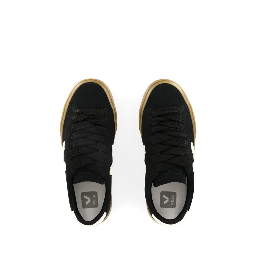 Ventilated Arch Support Heel Cushioning CAMPO BOLD - BLACK SUEDE