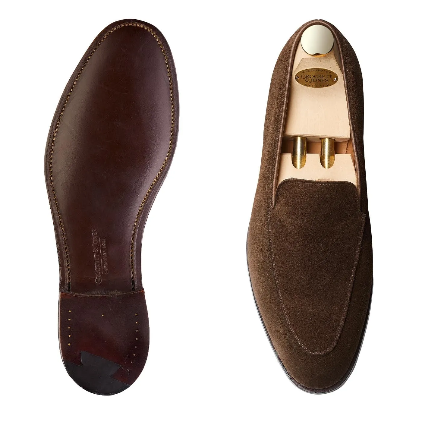 Cannes Dark Brown Calf Suede All-Season Wear
