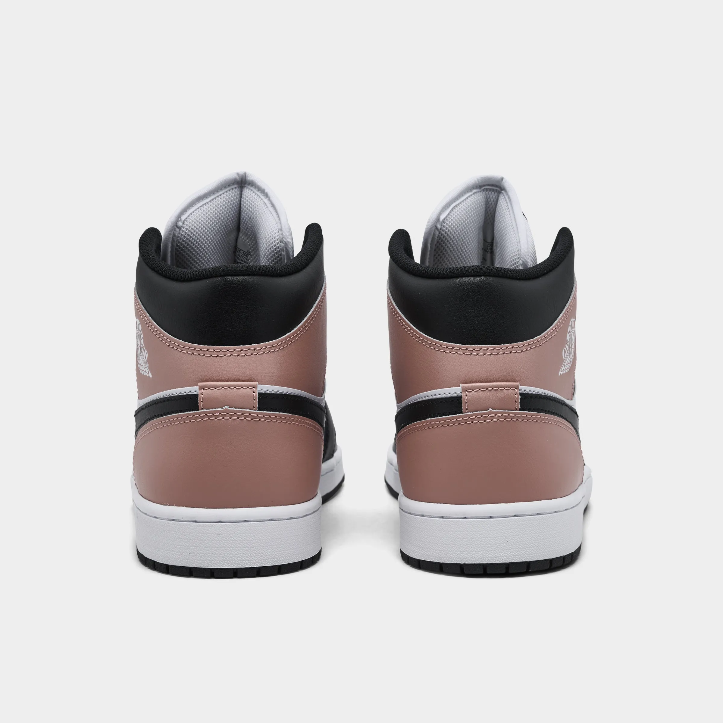 Max Traction Jordan 1 Mid White / Black - Rust Pink