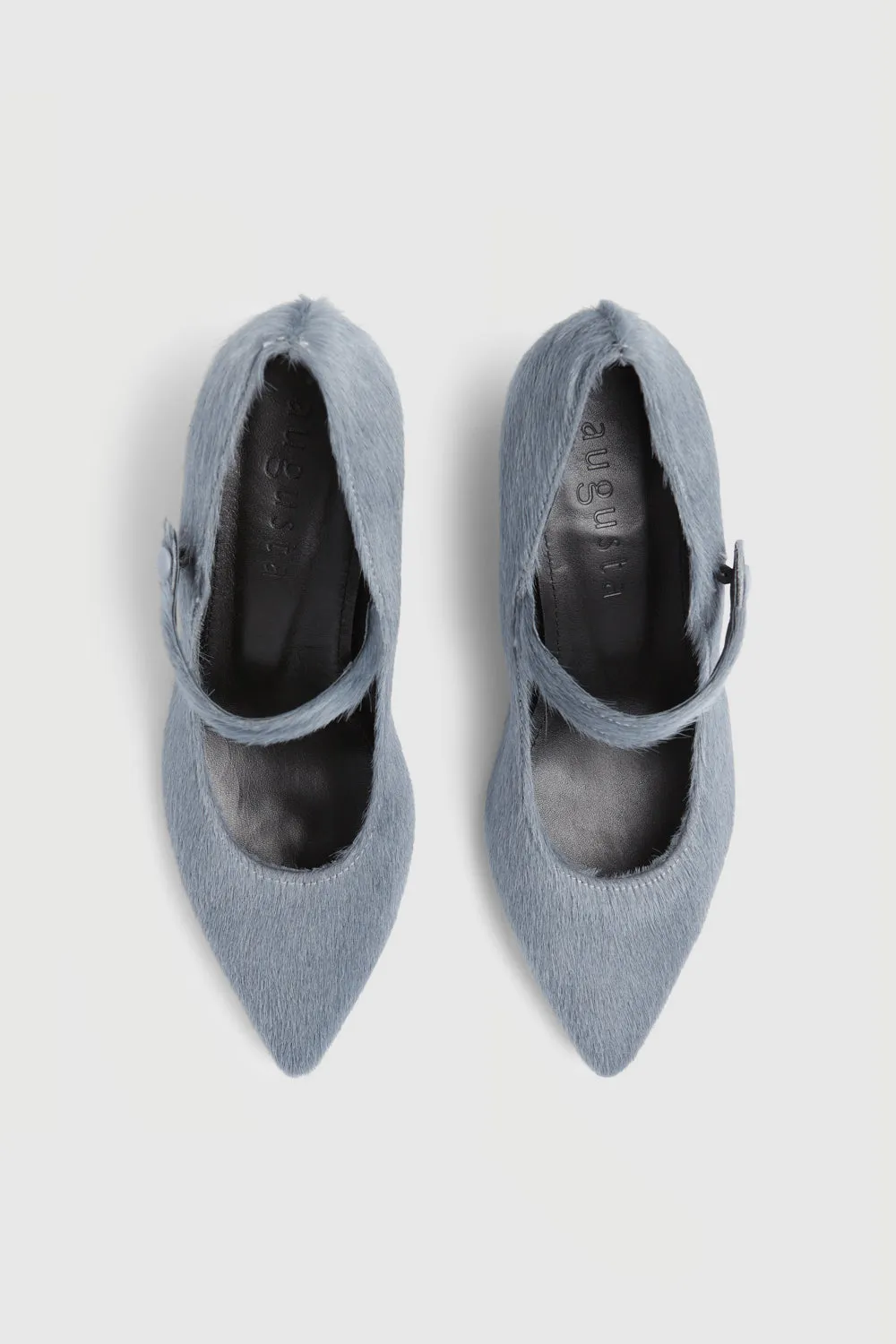 Carmen Pumps in Grey Calf Hair durable shoes Smooth Finish
