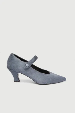 Carmen Pumps in Grey Calf Hair Arch support Synthetic