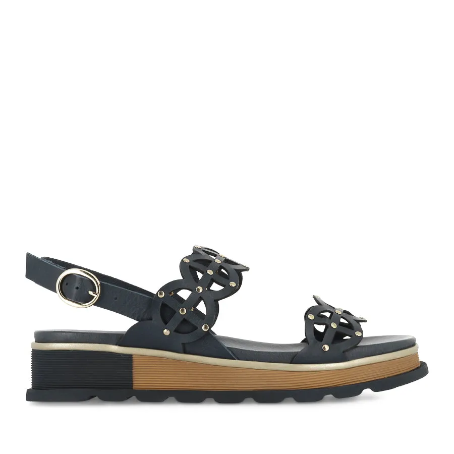 CAROLA - NAVY LEATHER Comfort Linings Daily Flow