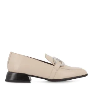 CASSI C-7110 - CREAM LEATHER Soft Walking Shoes Practical Style