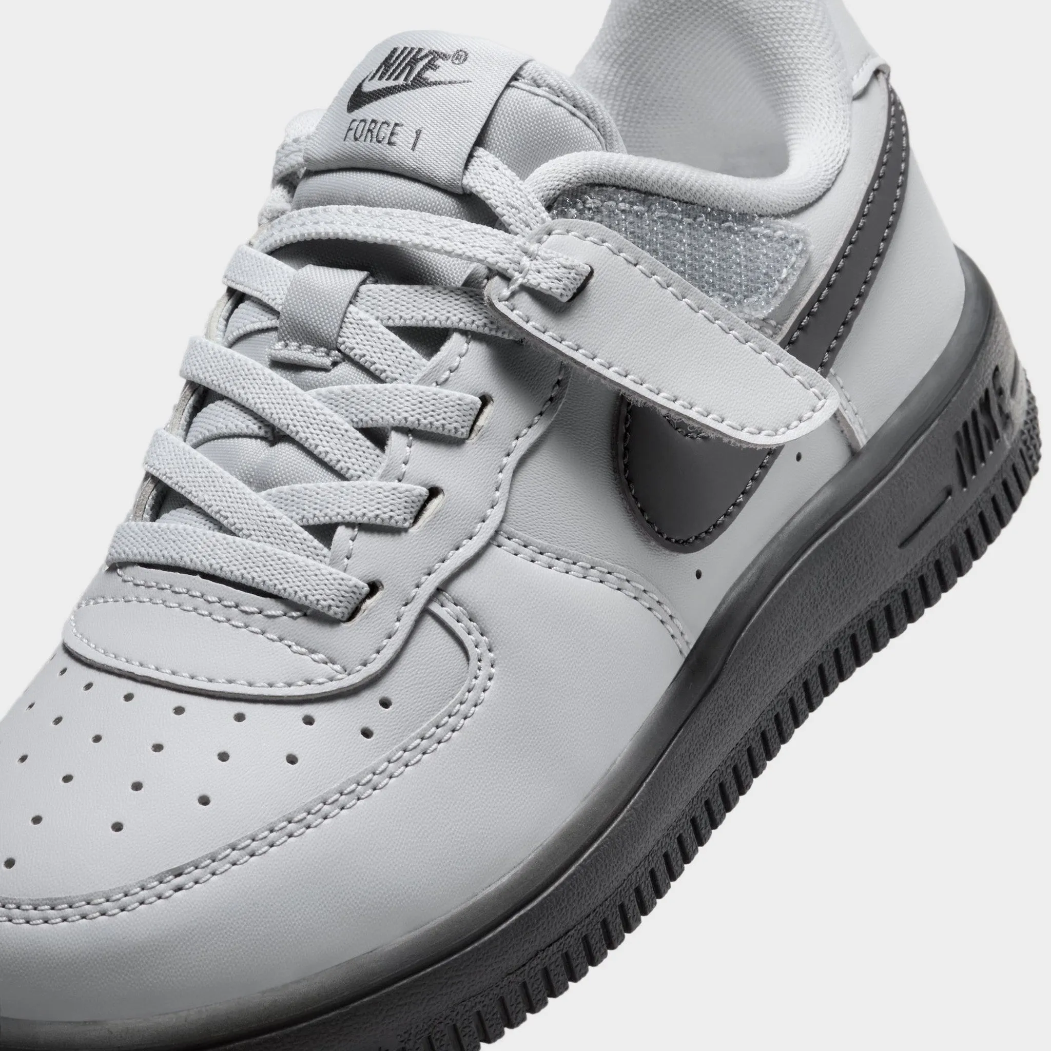 Nike Air Force 1 Low Easyon PS Wolf Grey / Dark Smoke Grey most luxurious Ultra-soft performance