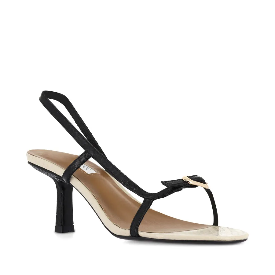 CHRISTINE - BLACK SNAKE/VANILLA SNAKE Museum Glow Relaxing Step
