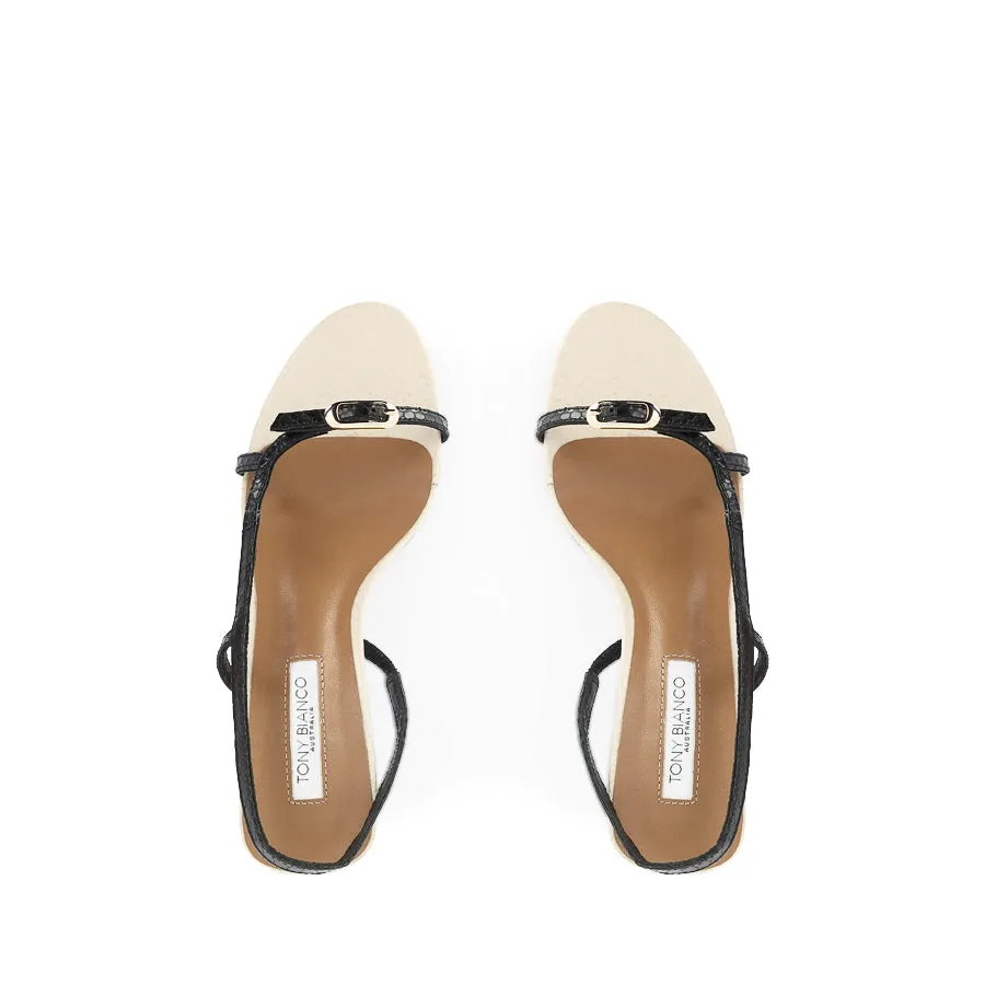 Market Mood CHRISTINE - BLACK SNAKE/VANILLA SNAKE