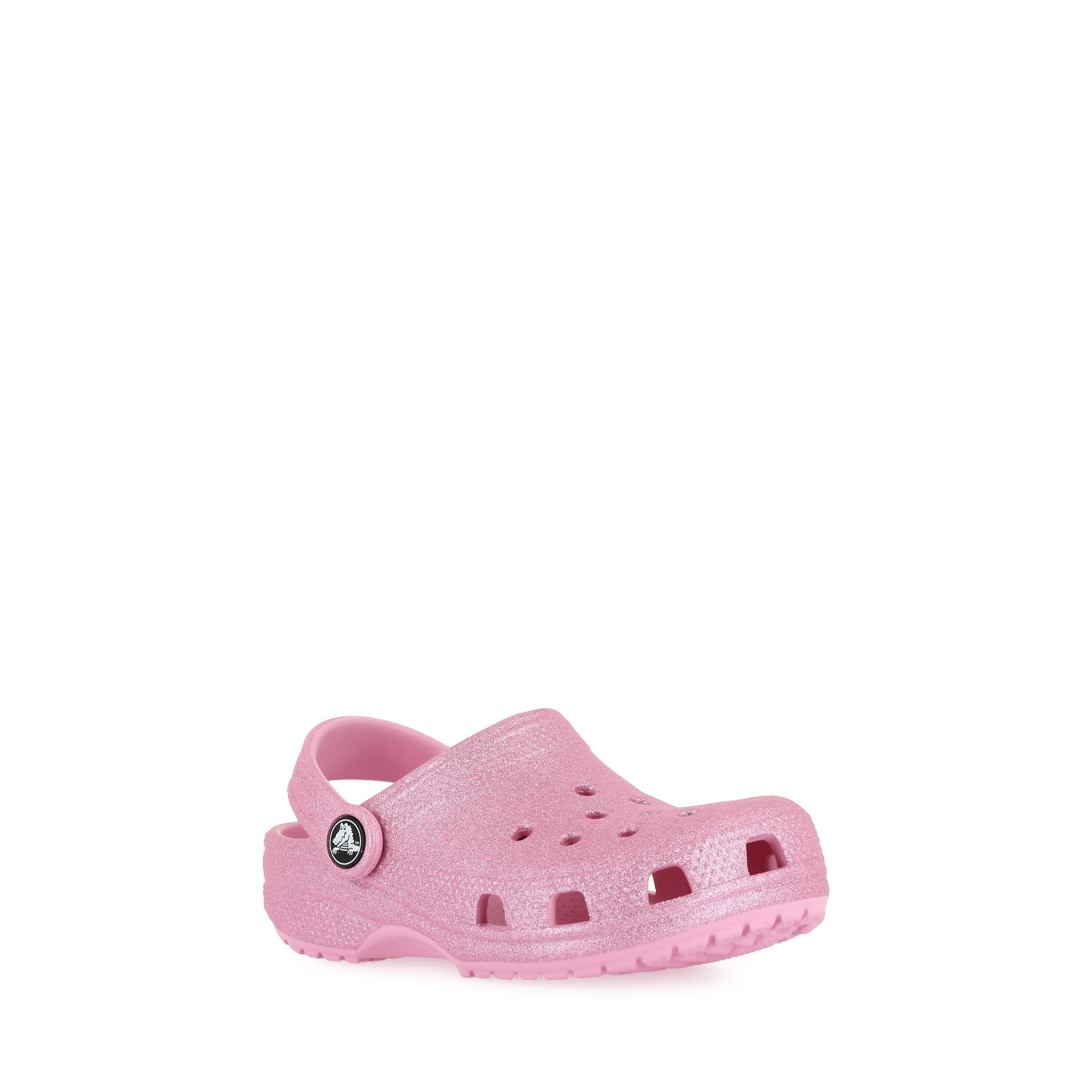 synthetic material CLASSIC GLITTER CLOG KIDS - PINK TWEED GLITTER
