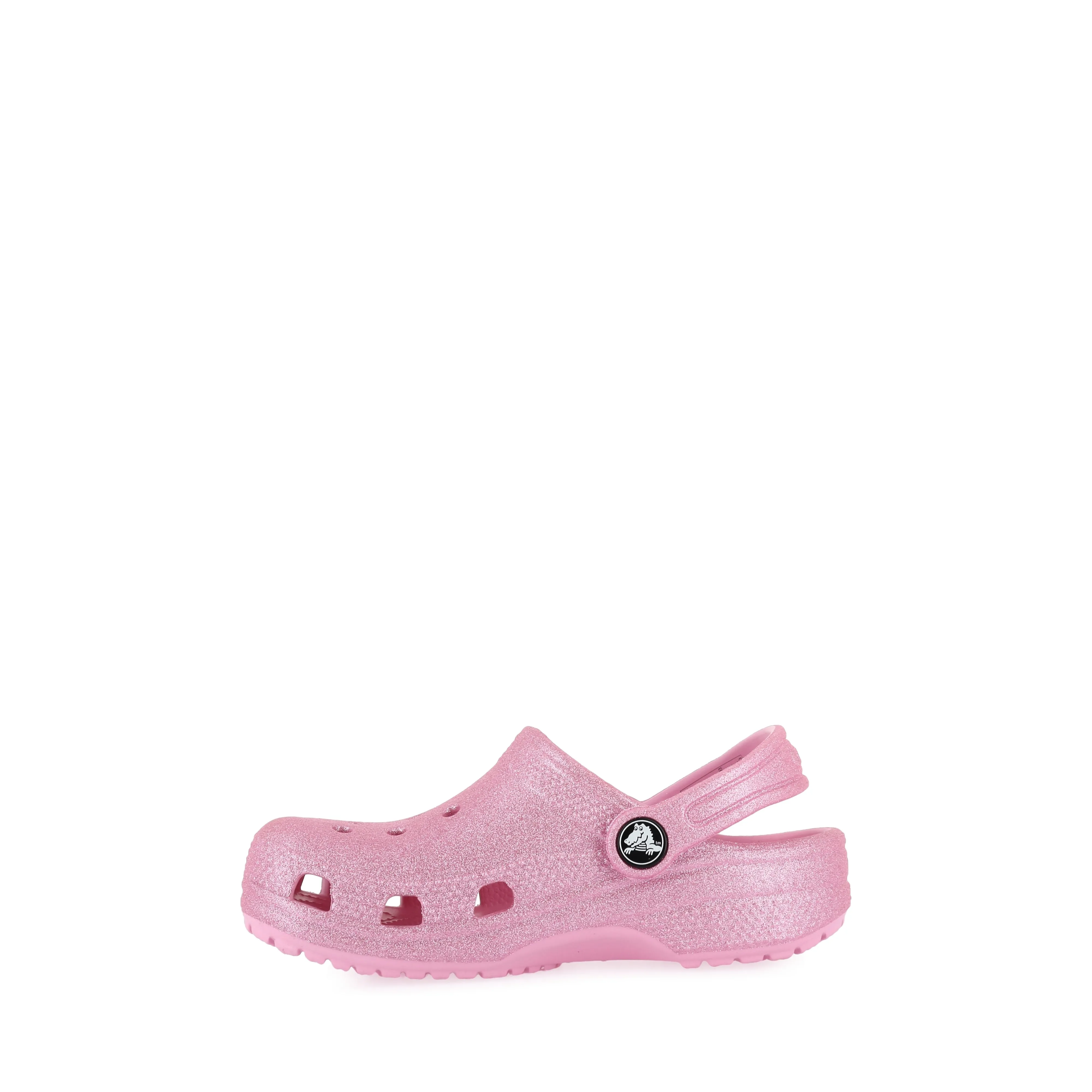 CLASSIC GLITTER CLOG KIDS - PINK TWEED GLITTER On Foot