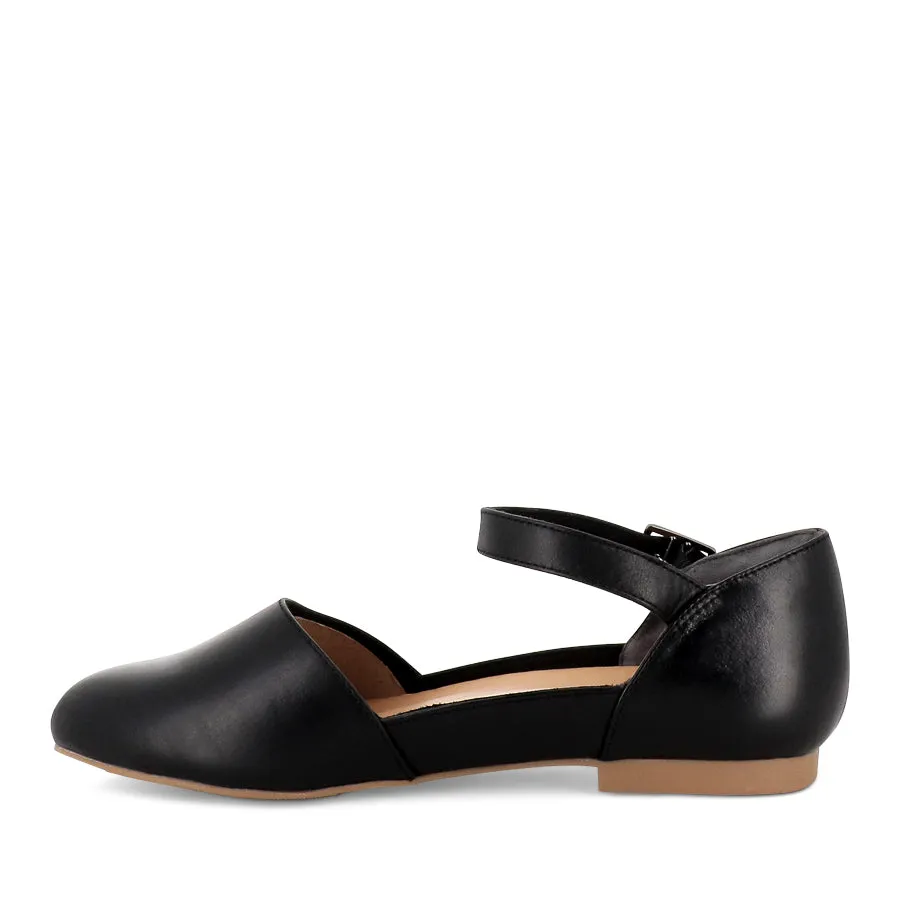 Adjustable Sole Open Toe CAVALCADE XW - BLACK LEATHER