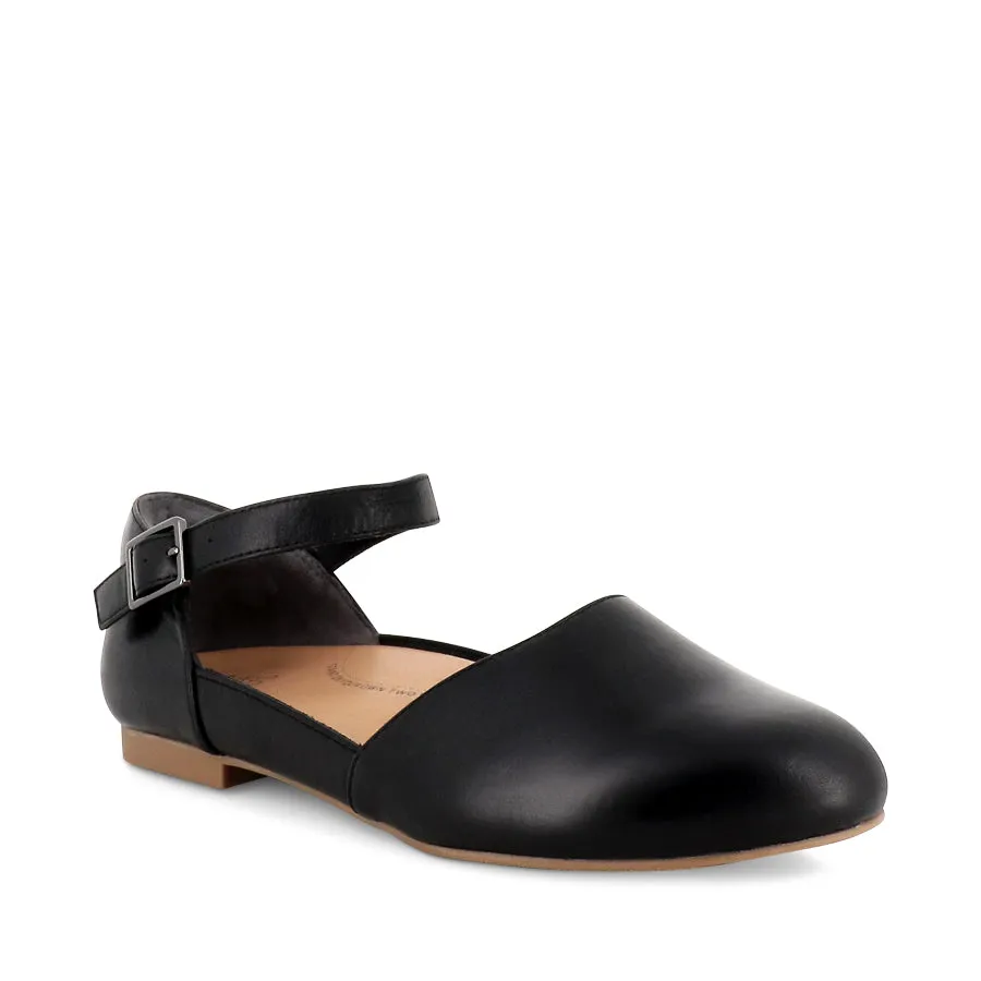 Sleek Sole Cozy Day CAVALCADE XW - BLACK LEATHER