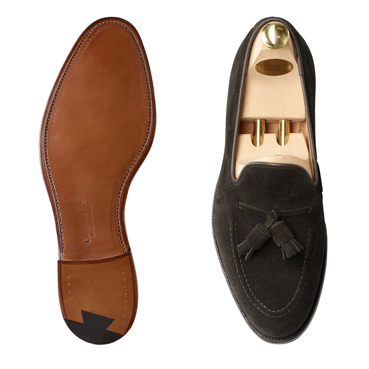 Cavendish Black Calf Suede Garden Lane Supportive sole