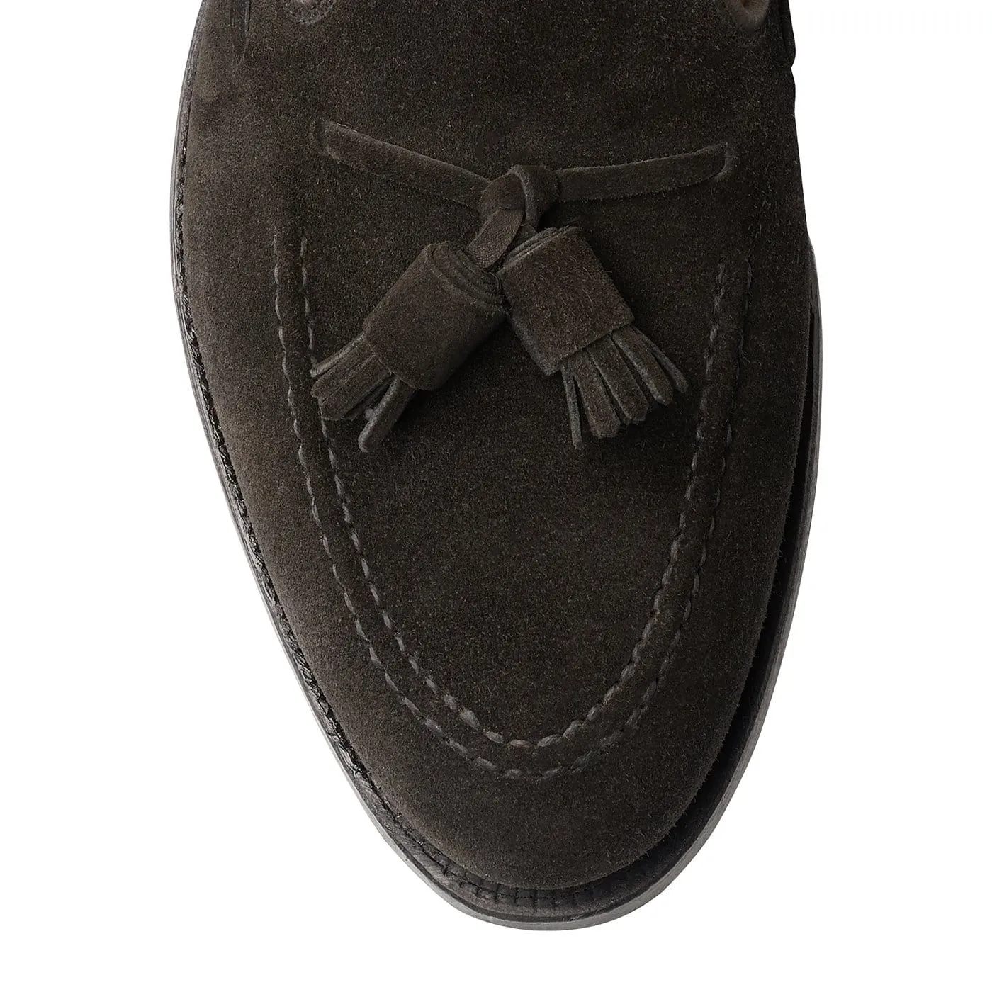 Cavendish Black Calf Suede Book Stop Grip Lane