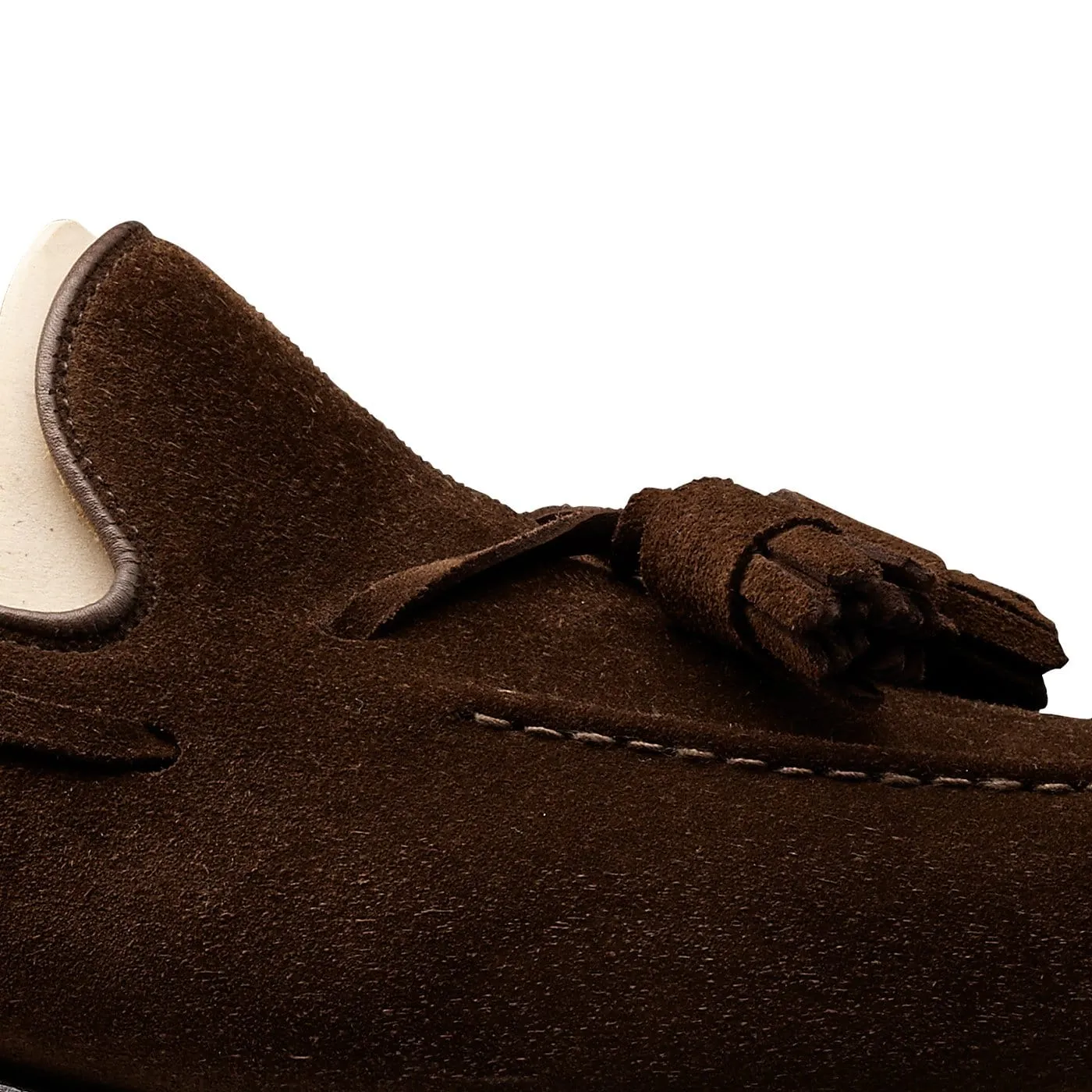 Cavendish Dark Brown Calf Suede Heel Smooth